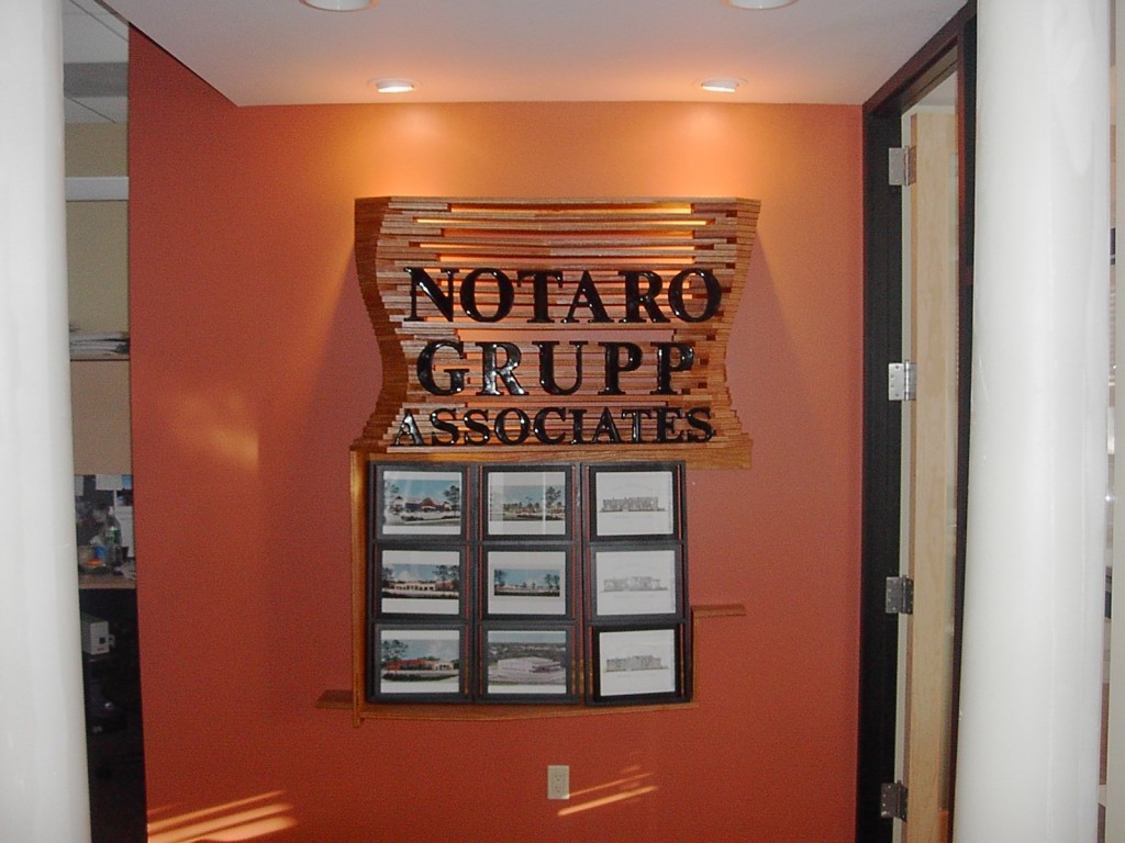 View of Backlit Sign